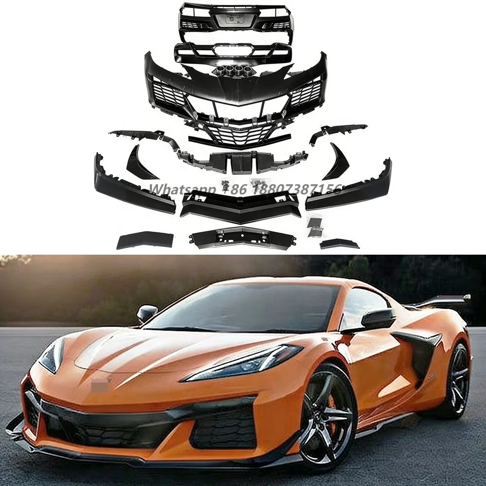 Body Kit for Corvette C8 Upgrade to Z06 Style PP Material Front Bumper Rear Bumper Grille Fender Side Skirt Car Part
Body Kit for Corvette C8 Upgrade to Z06 Style PP Material Front Bumper Rear Bumper Grille Fender Side Skirt Car Part