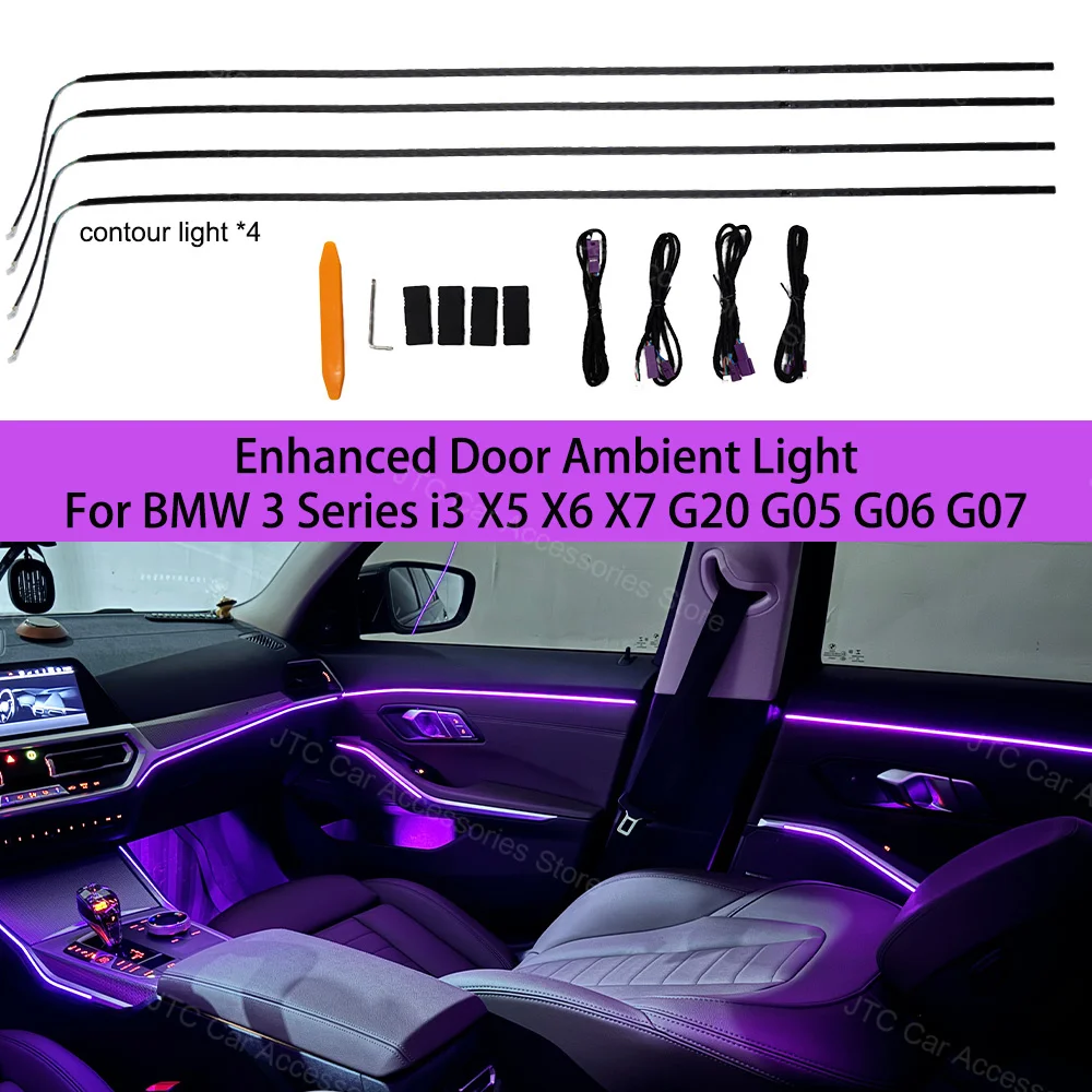 11-цветные 4-дверные светодиодные фонари для BMW 3 серии i3 X5 X6 X7, G20 G05 G06 G07 G28 M3 G80 Автоматические внутренние декоративные ленты
11-цветные 4-дверные светодиодные фонари для BMW 3 серии i3 X5 X6 X7, G20 G05 G06 G07 G28 M3 G80 Автоматические внутренние декоративные ленты