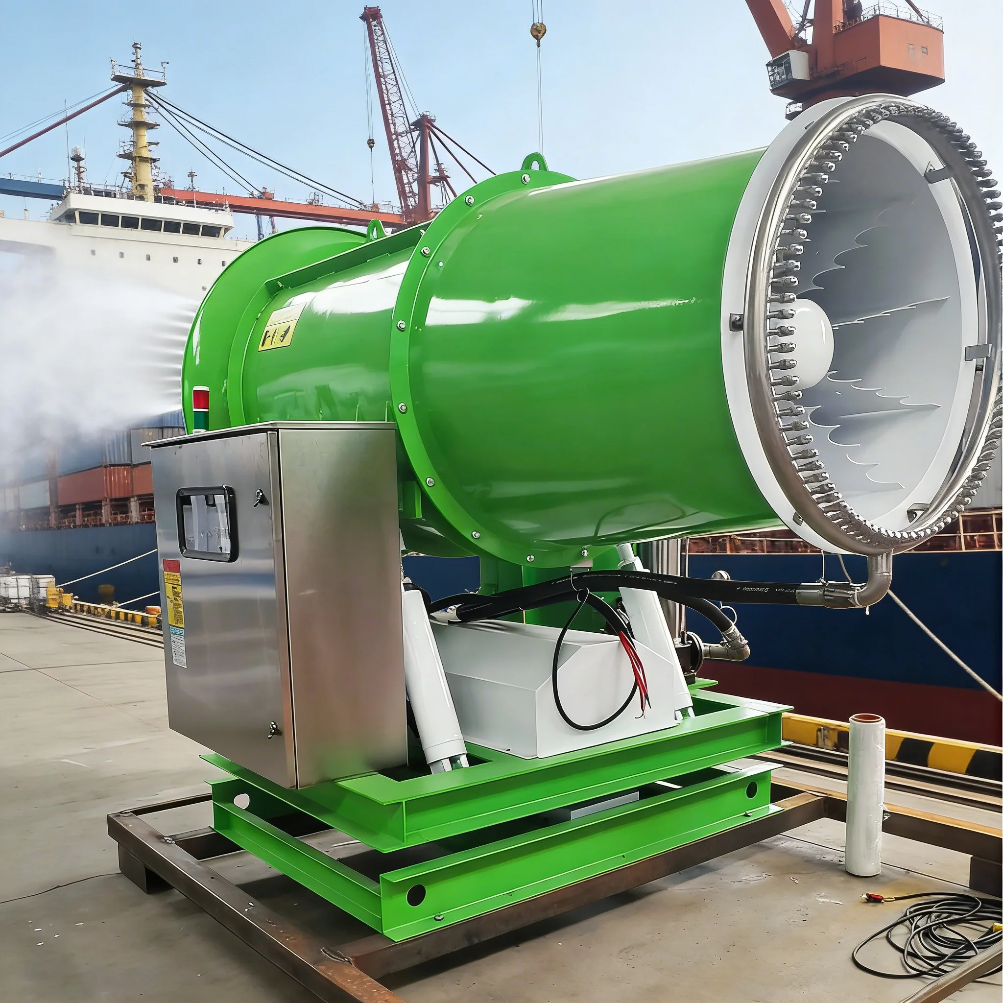 Remote Controlled 80m Fog Cannon Machine Automatic Dust Suppression Equipment For Large Construction Site Operations
Remote Controlled 80m Fog Cannon Machine Automatic Dust Suppression Equipment For Large Construction Site Operations