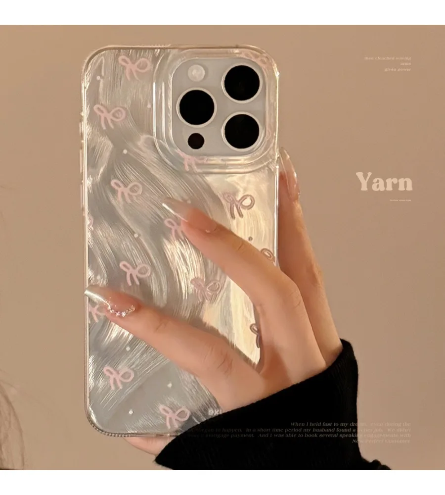 Iridescent Yarn Texture Pink Bow Print Clear Phone Case For Iphone 12 13 14 15 16 17 Glossy Shockproof Hard Shell
Iridescent Yarn Texture Pink Bow Print Clear Phone Case For Iphone 12 13 14 15 16 17 Glossy Shockproof Hard Shell