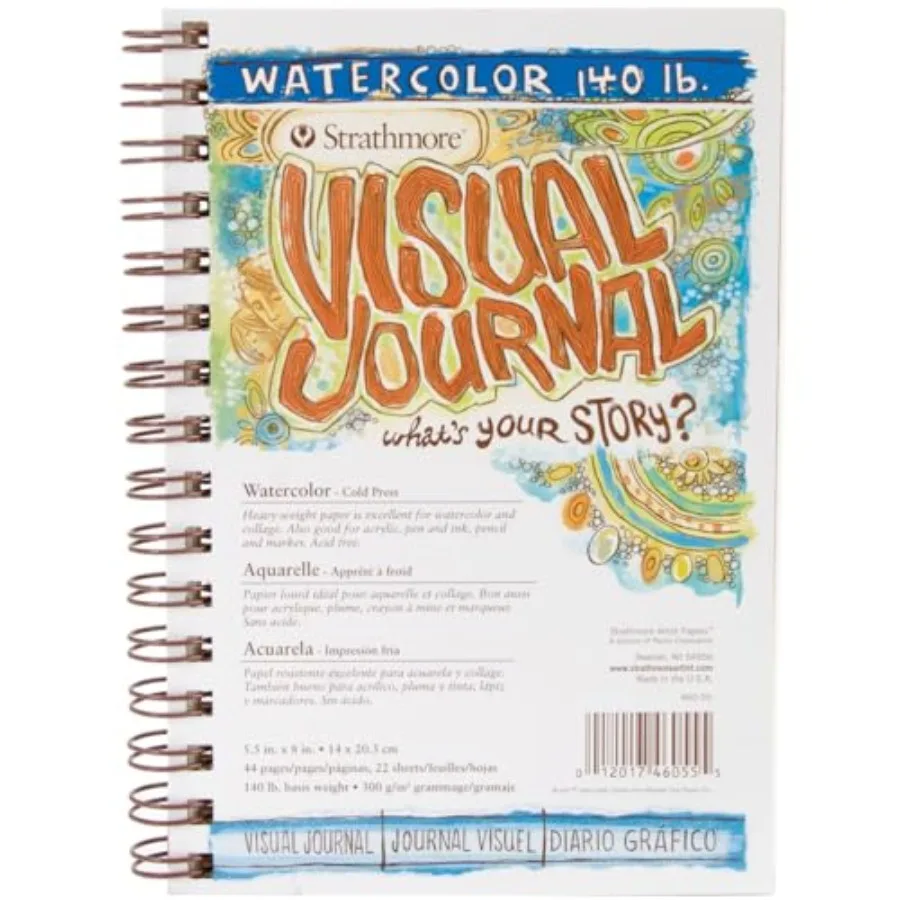 Visual Watercolor Journals 140 lb. 5 1/2 in. x 8 in. 22 Sheets
Visual Watercolor Journals 140 lb. 5 1/2 in. x 8 in. 22 Sheets