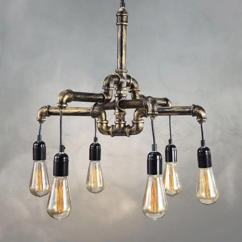 Creative Retro Loft 6 Heads Iron Pipe Pendant Lamps Restaurant Living Room Dining Room Foyer Cafe Vintage Industrial Chandelier
Creative Retro Loft 6 Heads Iron Pipe Pendant Lamps Restaurant Living Room Dining Room Foyer Cafe Vintage Industrial Chandelier