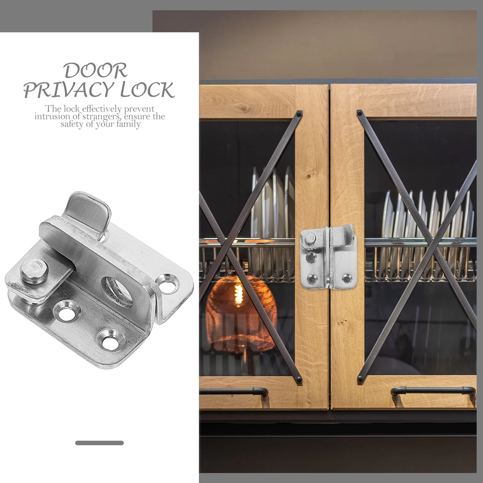 2Pcs Thickened Stainless Steel Gate Latch Anti-Theft Sliding Barn Door Lock Wood Door Privacy Heavy Duty Latch
2Pcs Thickened Stainless Steel Gate Latch Anti-Theft Sliding Barn Door Lock Wood Door Privacy Heavy Duty Latch