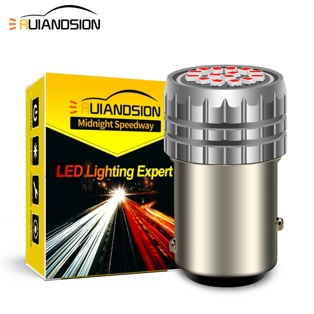 Ruiandsion BAY15D LED Car White Red 1200LM 12V Turn Signal Light Reserve Lamp Auto Brake Parking Bulb for Car 1157 P21/5W 2Pcs
Ruiandsion BAY15D LED Car White Red 1200LM 12V Turn Signal Light Reserve Lamp Auto Brake Parking Bulb for Car 1157 P21/5W 2Pcs
