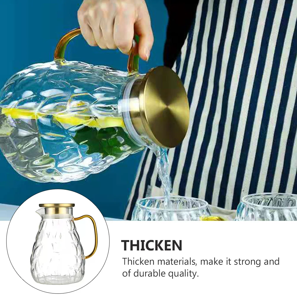 1Pcs Cold Water Jug Hammer Texture Premium Stainless Steel High Boron Glass Large Capacity Office Garden Drink Container Juice
1Pcs Cold Water Jug Hammer Texture Premium Stainless Steel High Boron Glass Large Capacity Office Garden Drink Container Juice