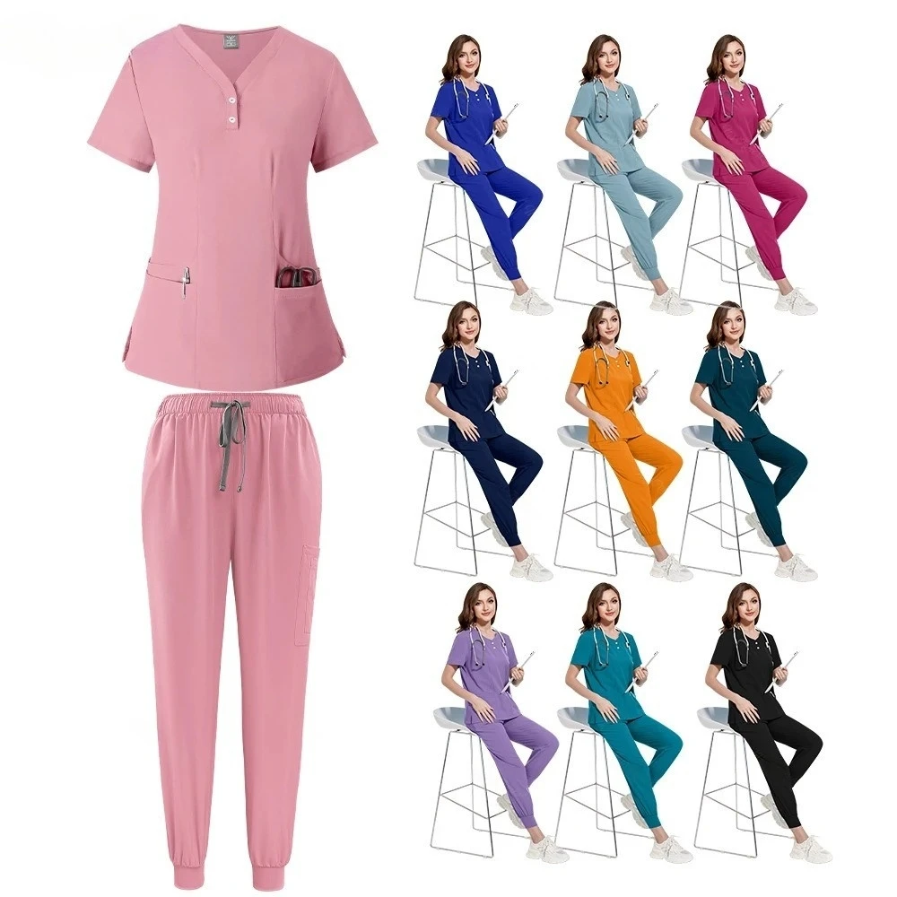 Unisex Medical Surgery Uniforms V-neck Nurse Scurbs Set Women Hospital Doctor Workwear Dental Work Clothes Nursing Accessories
Unisex Medical Surgery Uniforms V-neck Nurse Scurbs Set Women Hospital Doctor Workwear Dental Work Clothes Nursing Accessories