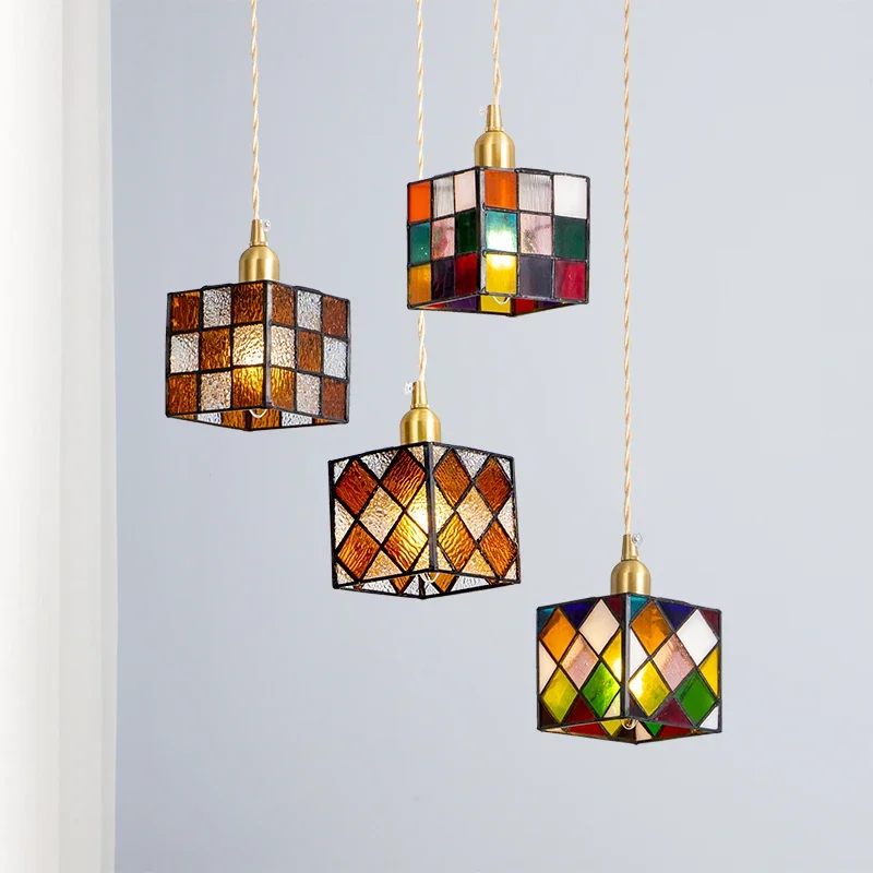 Brass stained-glass small chandelier Living Room Cafe Restaurant Corridor bar Vintage homestand combination small chandelier
Brass stained-glass small chandelier Living Room Cafe Restaurant Corridor bar Vintage homestand combination small chandelier