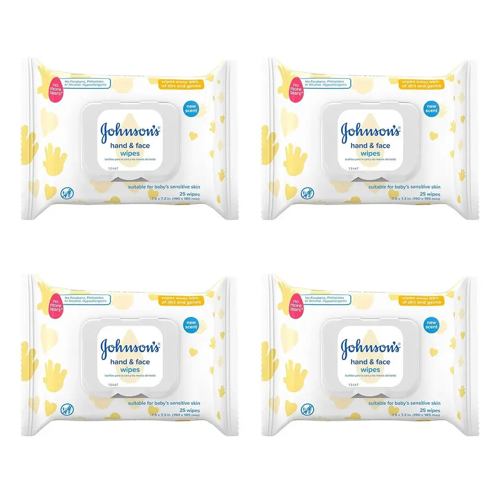 Portable Baby Wipes, Tear-Free, Paraben-Free, Alcohol-Free, 25-Pack, 4-Pack Case
Portable Baby Wipes, Tear-Free, Paraben-Free, Alcohol-Free, 25-Pack, 4-Pack Case