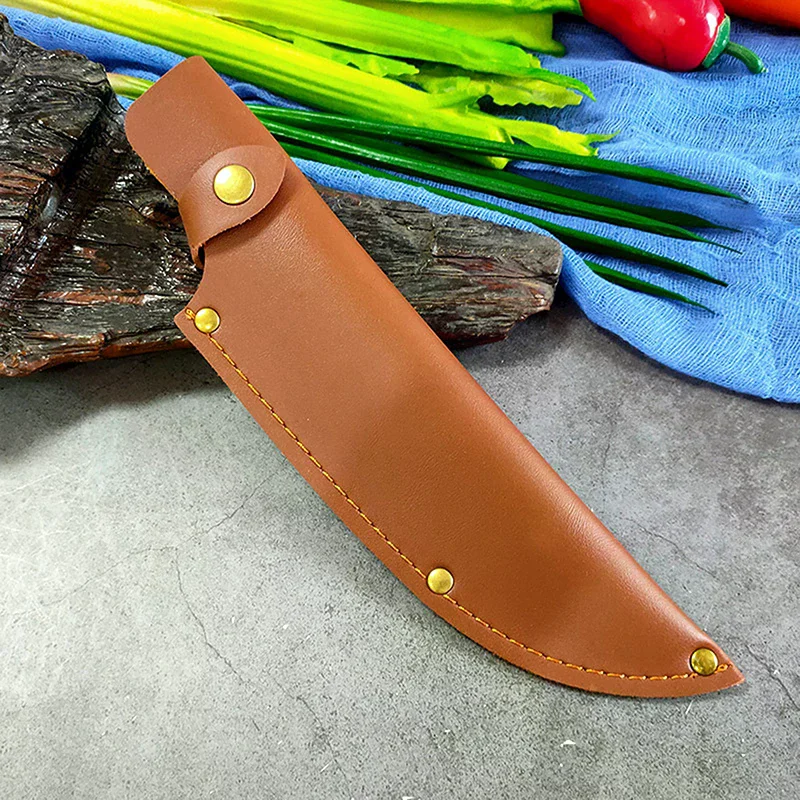 1pcs Knife Cover Chef Butcher Kitchen Tools Full Tang Handle Leather Knife Sheath
1pcs Knife Cover Chef Butcher Kitchen Tools Full Tang Handle Leather Knife Sheath