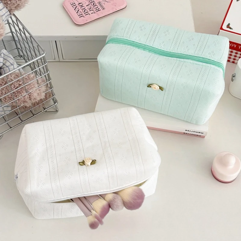 Rose Solid Color Knitted Cotton Octagonal Bag Large Capacity Portable Makeup Storage Bag Косметичка
Rose Solid Color Knitted Cotton Octagonal Bag Large Capacity Portable Makeup Storage Bag Косметичка