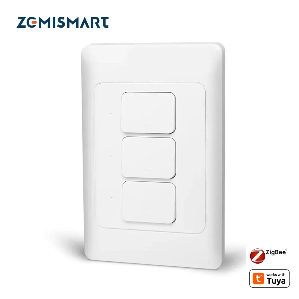 Zemismart Zigbee Push Light Switch Control Work with Tuya Smart Life US AU Physical Wall Switches Push Button Interruptor
Zemismart Zigbee Push Light Switch Control Work with Tuya Smart Life US AU Physical Wall Switches Push Button Interruptor