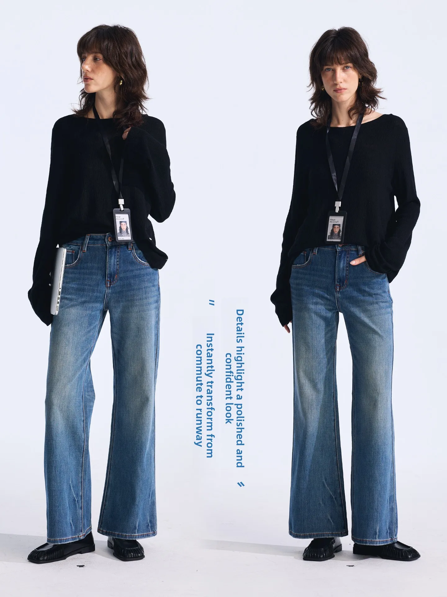 Джинсы-клеш с высокой талией синего цвета, женские, из высокоэластичного хлопкового денима, прямые, повседневные, осенняя новинка
Джинсы-клеш с высокой талией синего цвета, женские, из высокоэластичного хлопкового денима, прямые, повседневные, осенняя новинка