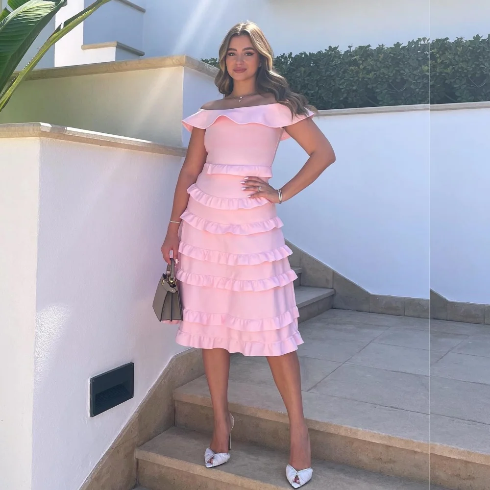 Customized Modern Style Jersey A-line Off-the-shoulder Midi Dresses Homecoming Dresses Chinese Style Formal Casual Simple Fashio
Customized Modern Style Jersey A-line Off-the-shoulder Midi Dresses Homecoming Dresses Chinese Style Formal Casual Simple Fashio