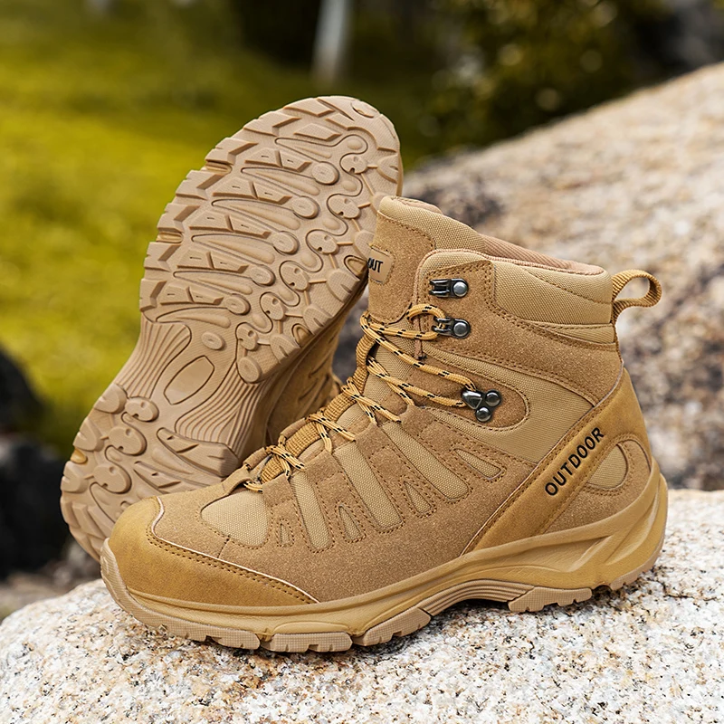 Men Tactical Boots Lace Up Brand Military Ankle Hiking Shoes Desert Work Army Boot Waterproof Size Plus Unisex Climbing Shoes
Men Tactical Boots Lace Up Brand Military Ankle Hiking Shoes Desert Work Army Boot Waterproof Size Plus Unisex Climbing Shoes