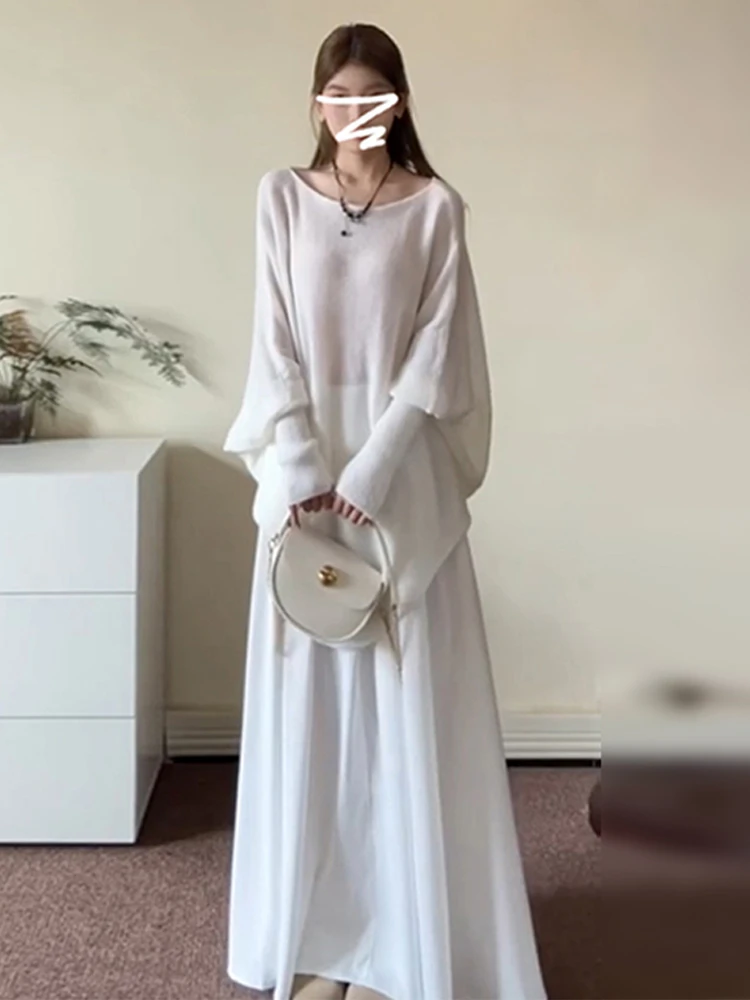 Sweet Sle Повседневный вязаный топ для женщин Ранняя осень 2025 Новый ленивый Sle Высококачественный свободный крой Длинный свек круглый Ne Thermal
Sweet Sle Повседневный вязаный топ для женщин Ранняя осень 2025 Новый ленивый Sle Высококачественный свободный крой Длинный свек круглый Ne Thermal