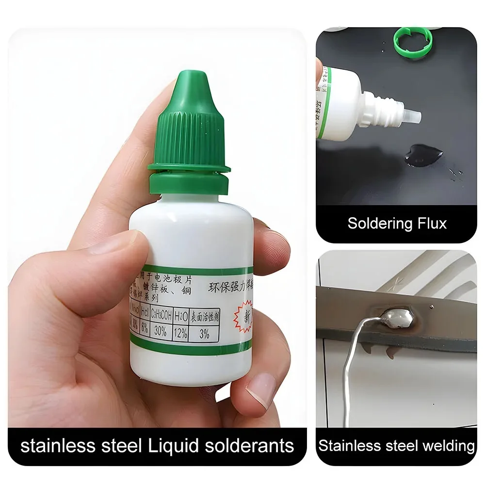 20ml Solder Flux for Stainless Steel Copper Iron Nickel and Galvanized Sheet Suitable for General Purpose Metal Soldering Tasks
20ml Solder Flux for Stainless Steel Copper Iron Nickel and Galvanized Sheet Suitable for General Purpose Metal Soldering Tasks