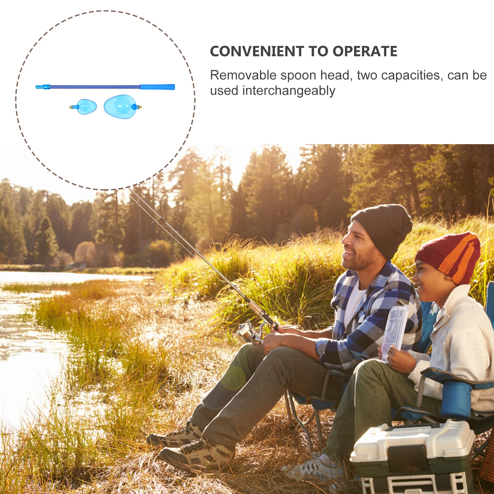 1Set Baiting Throwing Spoon Carbon Pole Set Two Capacities Removable Spoon Head Lightweight Non-Slip Fishing Tool 
1Set Baiting Throwing Spoon Carbon Pole Set Two Capacities Removable Spoon Head Lightweight Non-Slip Fishing Tool