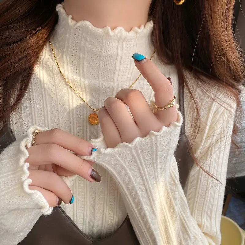 Ele Knitted Long Sve Sweater with Wood ain Large Size Trendy Luxury Sle Ci Walk Suitable for Women over 50
Ele Knitted Long Sve Sweater with Wood ain Large Size Trendy Luxury Sle Ci Walk Suitable for Women over 50