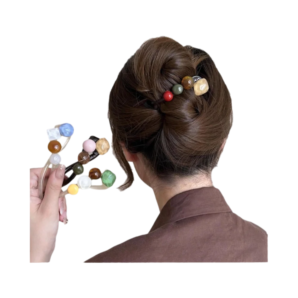 Atmosphere sense Barrettes Twist Clip Irregular Colorful Ball Back Head Hairpin Acrylic Headdress Women
Atmosphere sense Barrettes Twist Clip Irregular Colorful Ball Back Head Hairpin Acrylic Headdress Women