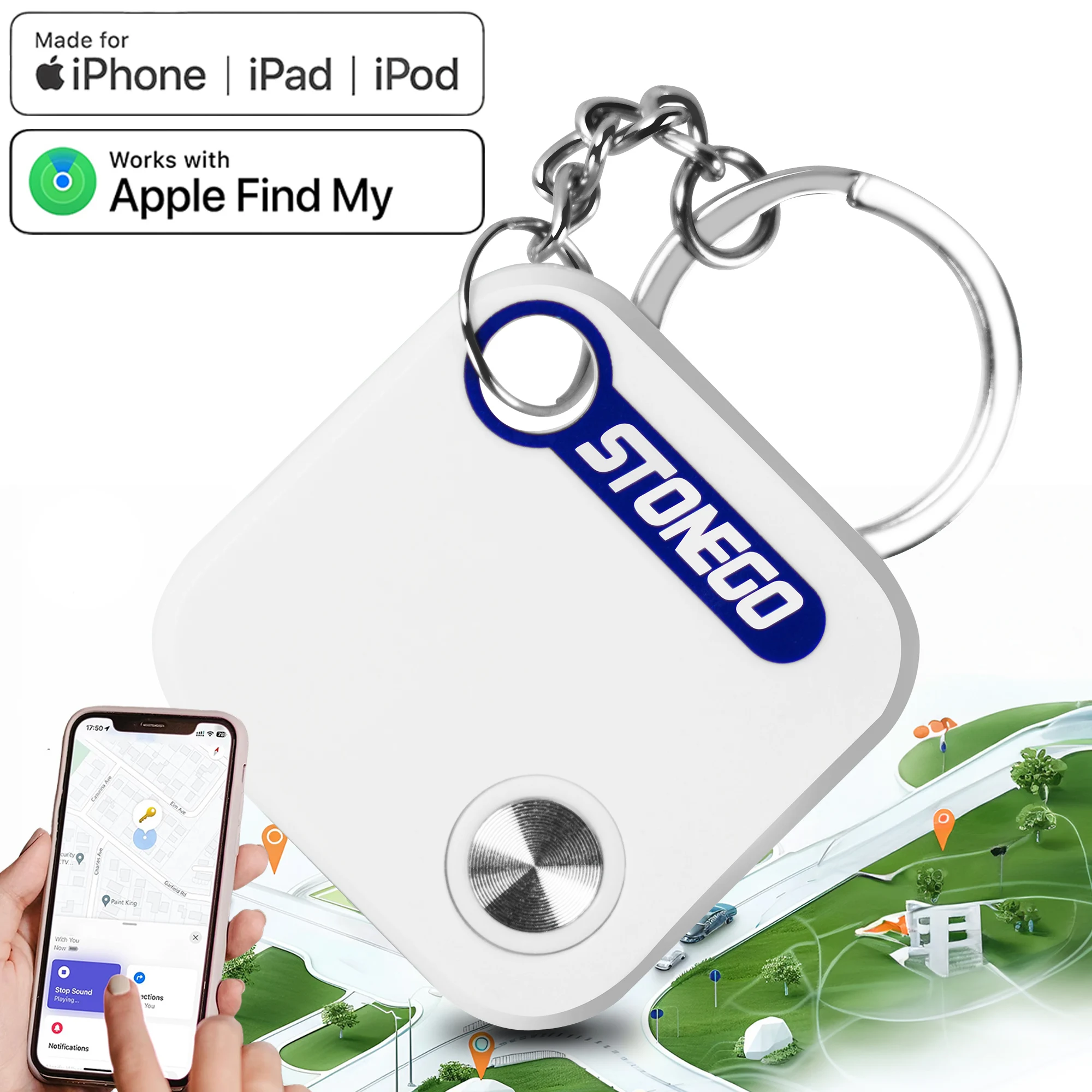 Умный GPS-трекер с Bluetooth, работает с Apple Find My APP ITag, устройство напоминания о потере, определение местоположения MFI, Автомобильный ключ, домашнее животное
Умный GPS-трекер с Bluetooth, работает с Apple Find My APP ITag, устройство напоминания о потере, определение местоположения MFI, Автомобильный ключ, домашнее животное