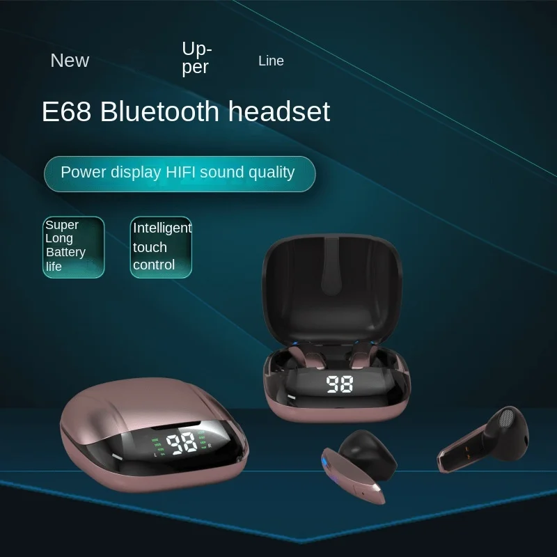 Новинка, игровые беспроводные Bluetooth наушники E68 с низкой задержкой, TWS Bluetooth 5,3, стереонаушники с басами и Bluetooth
Новинка, игровые беспроводные Bluetooth наушники E68 с низкой задержкой, TWS Bluetooth 5,3, стереонаушники с басами и Bluetooth