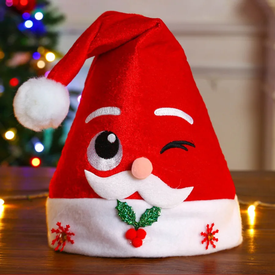 Thick Christmas Hat Red Santa Claus Antler Cap Scarf Christmas Decorations Plush Snowflake White Beard Happy New Year Gift Favor
Thick Christmas Hat Red Santa Claus Antler Cap Scarf Christmas Decorations Plush Snowflake White Beard Happy New Year Gift Favor