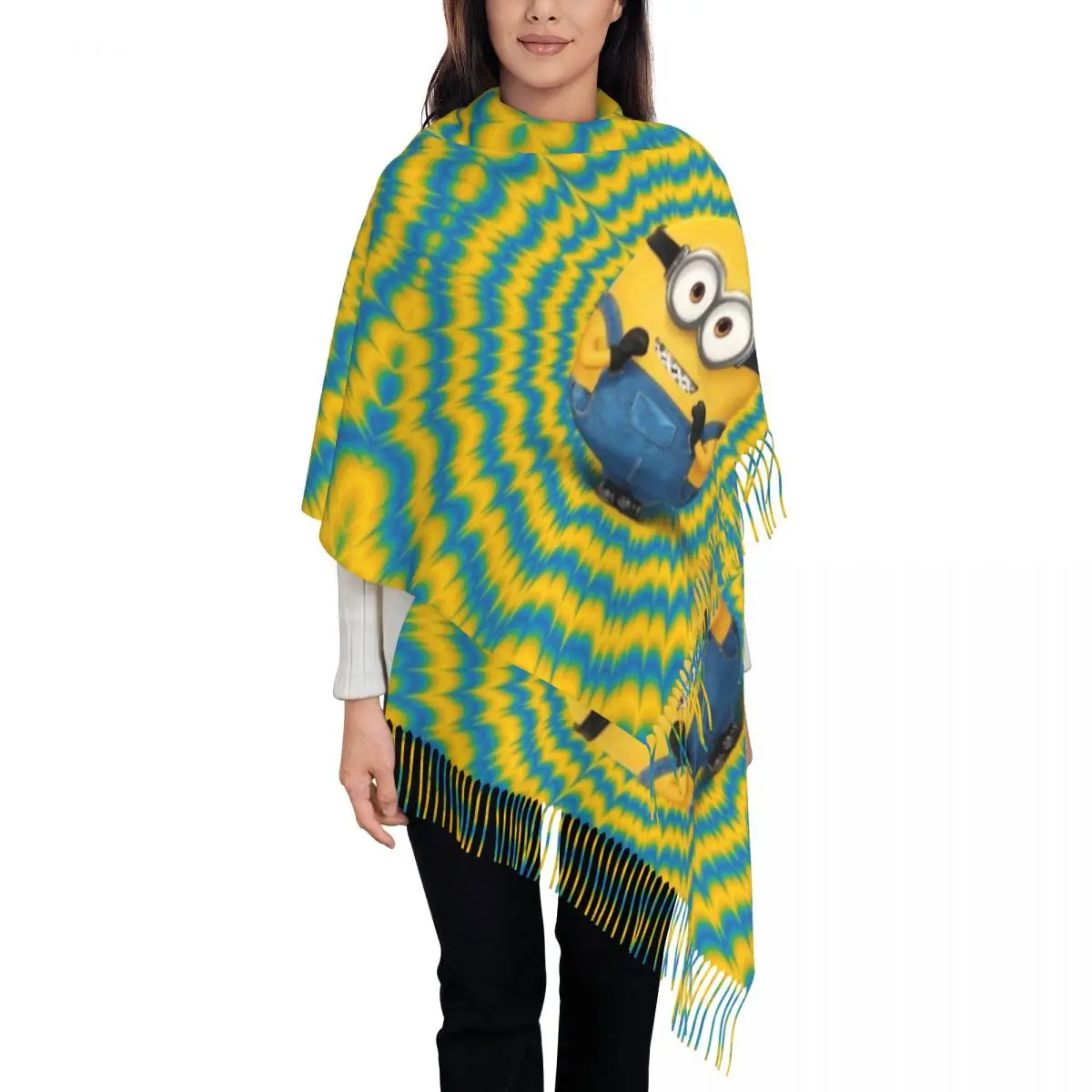 Custom Bob Tassel Scarf Women Winter Warm Shawls Wraps Ladies M-Minions Cartoon Scarves
Custom Bob Tassel Scarf Women Winter Warm Shawls Wraps Ladies M-Minions Cartoon Scarves