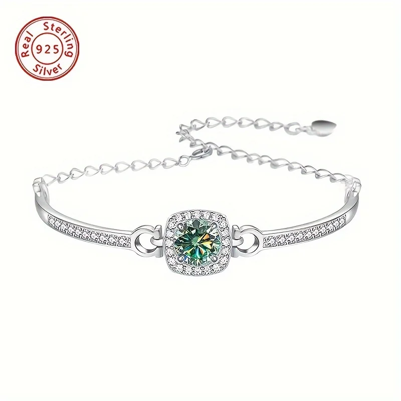AMGROCK 1CT Moissanite Women's Bracelet in 925 Silver Luxurious Square Cut Gemstone with Sparkling Accents Ideal for Vacations
AMGROCK 1CT Moissanite Women's Bracelet in 925 Silver Luxurious Square Cut Gemstone with Sparkling Accents Ideal for Vacations