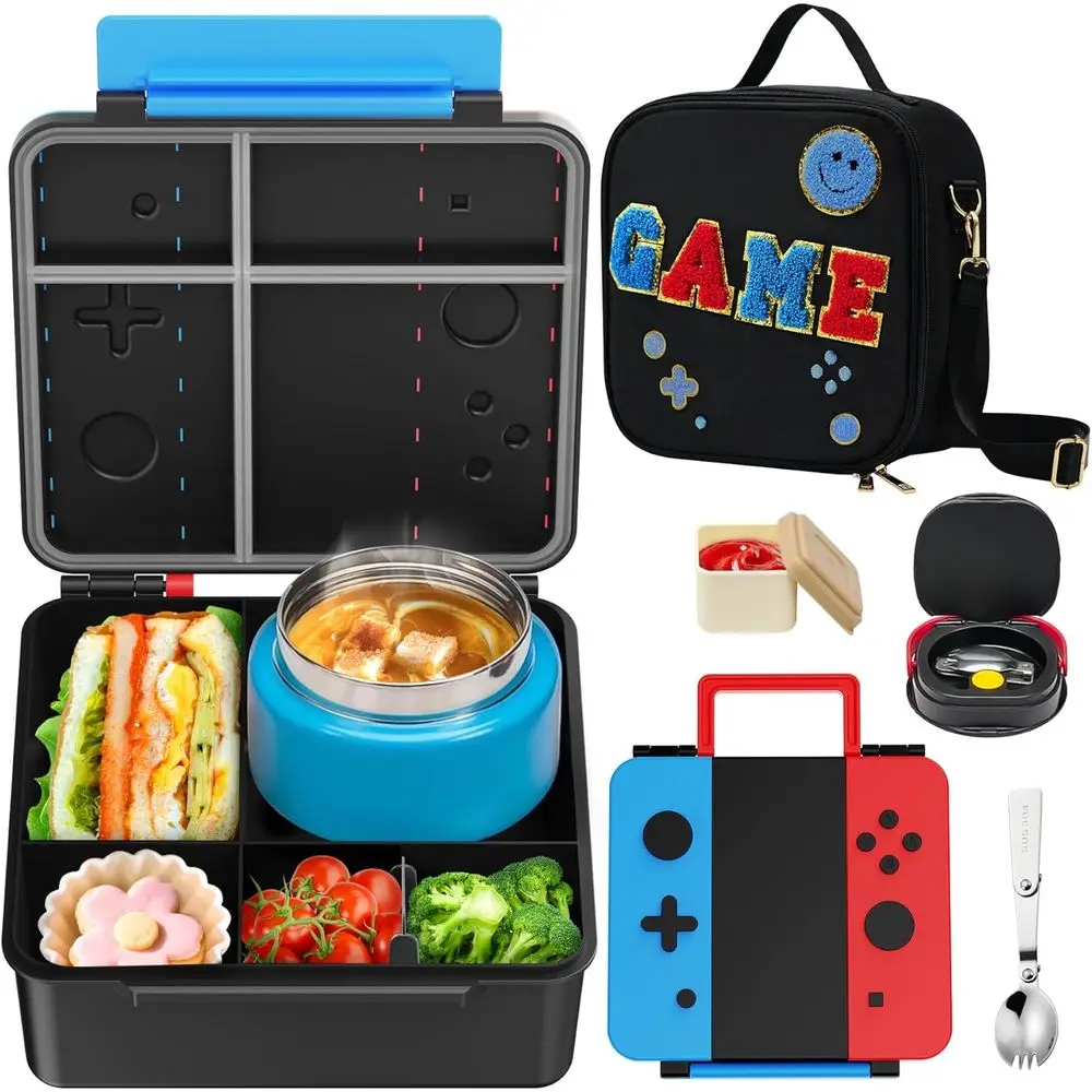 Lunch Box or Kids with Wide Mouth Stain Resistant Jar and Insulated Lunch Bag Leakproof Lunch Box Set or Travel School
Lunch Box or Kids with Wide Mouth Stain Resistant Jar and Insulated Lunch Bag Leakproof Lunch Box Set or Travel School