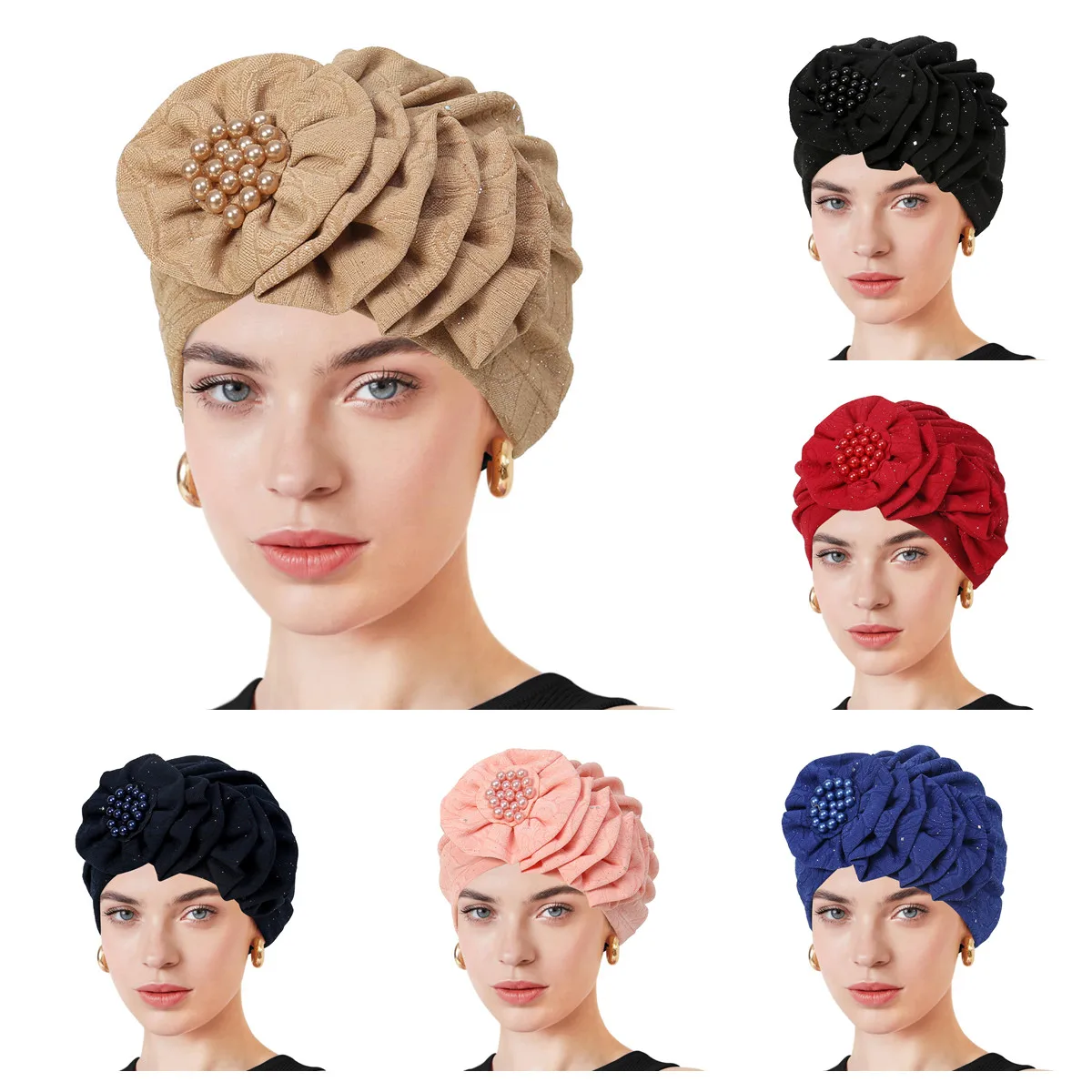 2025 New Solid Color Flowers Muslim Hijab Caps Beading Women Wrap Head Ramadan Ladies Fashion Headwear Turban Bonnet
2025 New Solid Color Flowers Muslim Hijab Caps Beading Women Wrap Head Ramadan Ladies Fashion Headwear Turban Bonnet