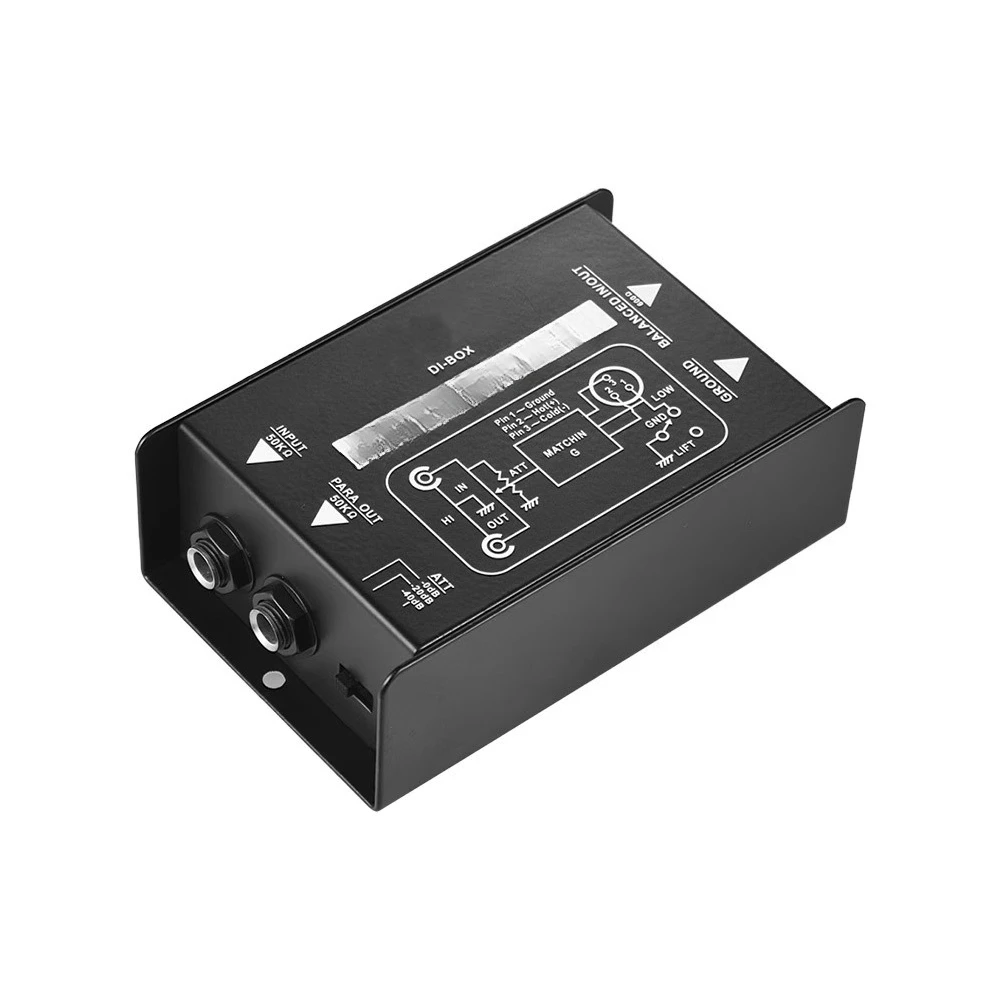Guitar Passive DI Box, Instrument Sensor Impedance Transformer Effect, Audio Isolator
Guitar Passive DI Box, Instrument Sensor Impedance Transformer Effect, Audio Isolator