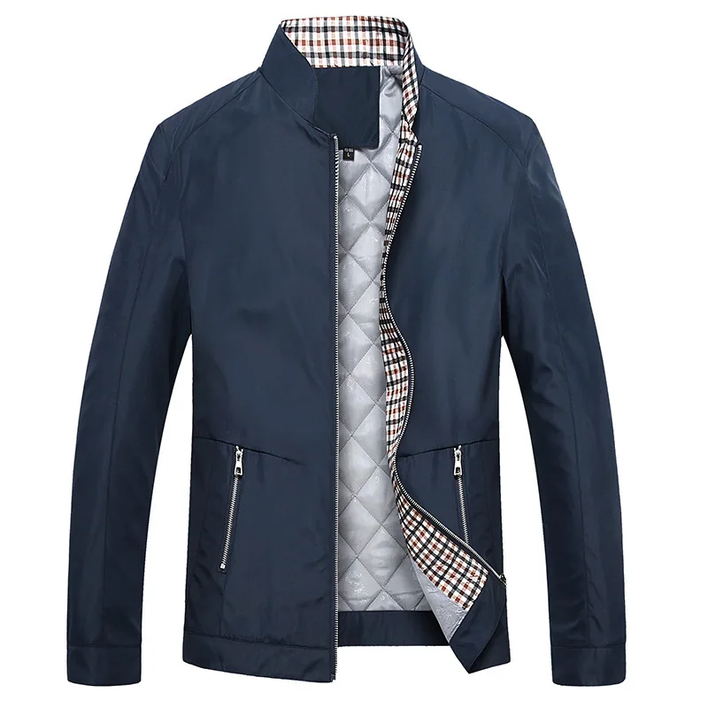 Men's Solid Color Slim Fit Thickened Jacket Men's Loose Standing Collar Spring and Autumn Business Thickened Jacket
Men's Solid Color Slim Fit Thickened Jacket Men's Loose Standing Collar Spring and Autumn Business Thickened Jacket