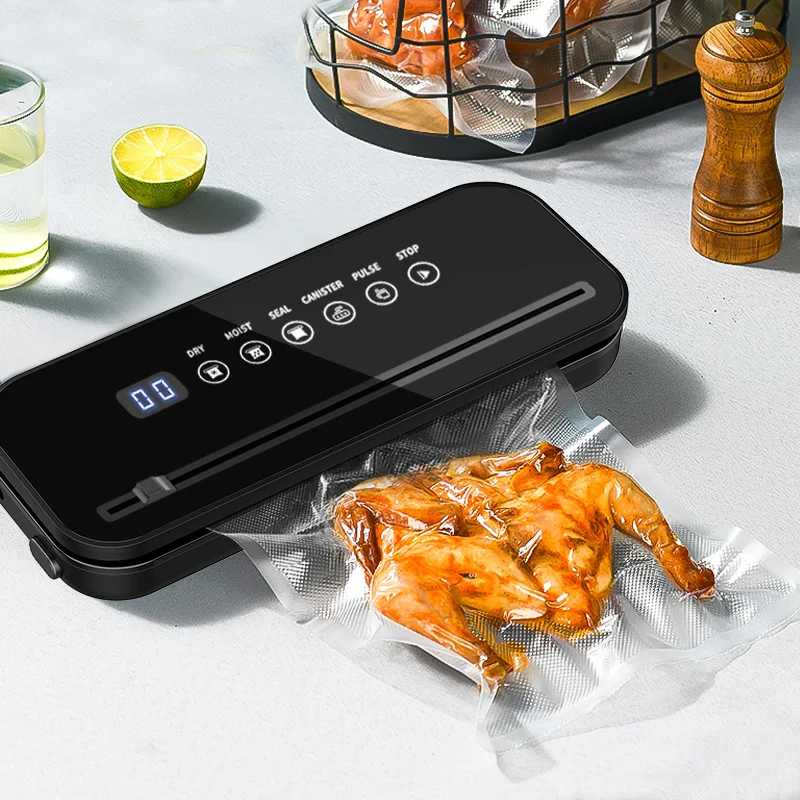 Portable Automatic Vacuum Sealer Machine Kitchen Food Saver Packaging Machine with External Vacuum
Portable Automatic Vacuum Sealer Machine Kitchen Food Saver Packaging Machine with External Vacuum