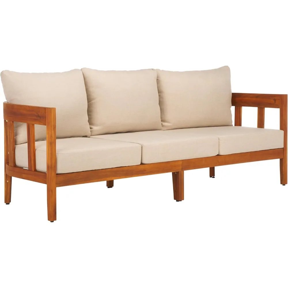 Outdoor Collection Owen Natural Teak Solid Wood/Taupe Cushion 3-Seater Sofa
Outdoor Collection Owen Natural Teak Solid Wood/Taupe Cushion 3-Seater Sofa