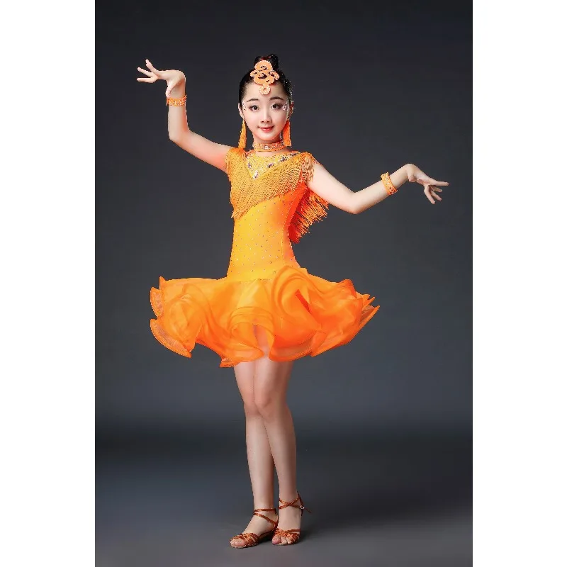 New Fringed Latin Dance Skirt Performance Costume Girl Children Latin Performance Dance One-piece Tutu Skirt
New Fringed Latin Dance Skirt Performance Costume Girl Children Latin Performance Dance One-piece Tutu Skirt
