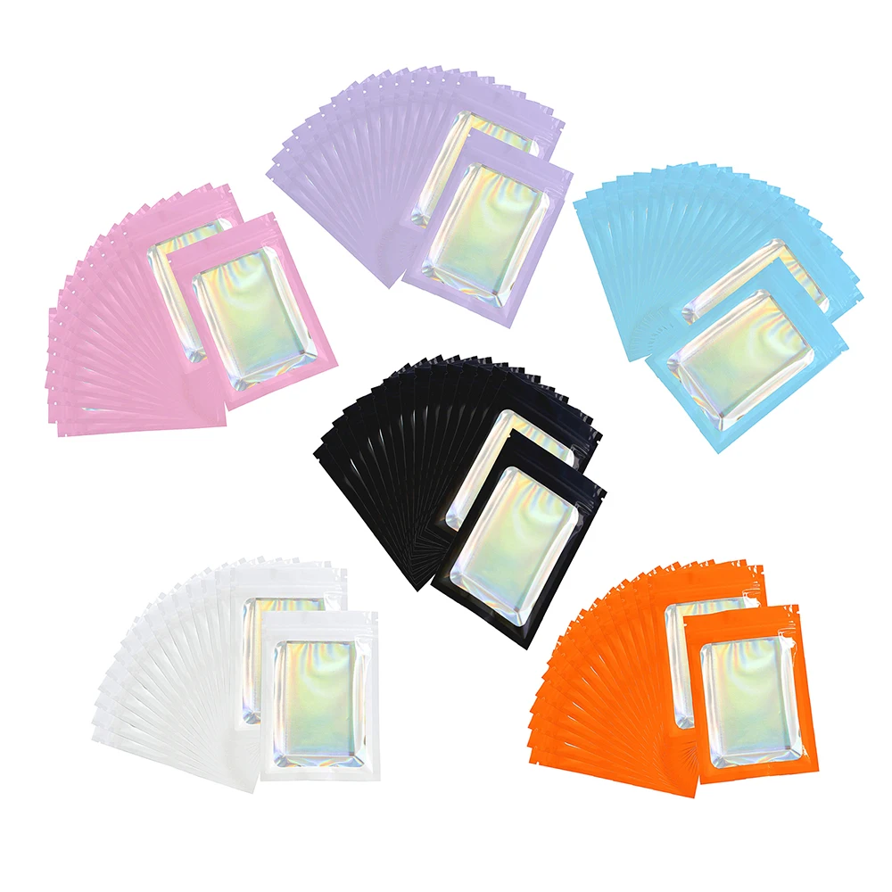 100pcs 7x10cm Heat Sealable Mini Aluminum Foil Mylar Pouch Reclosable Zipper Lock Clear Window Multi Color Holographic Bag
100pcs 7x10cm Heat Sealable Mini Aluminum Foil Mylar Pouch Reclosable Zipper Lock Clear Window Multi Color Holographic Bag
