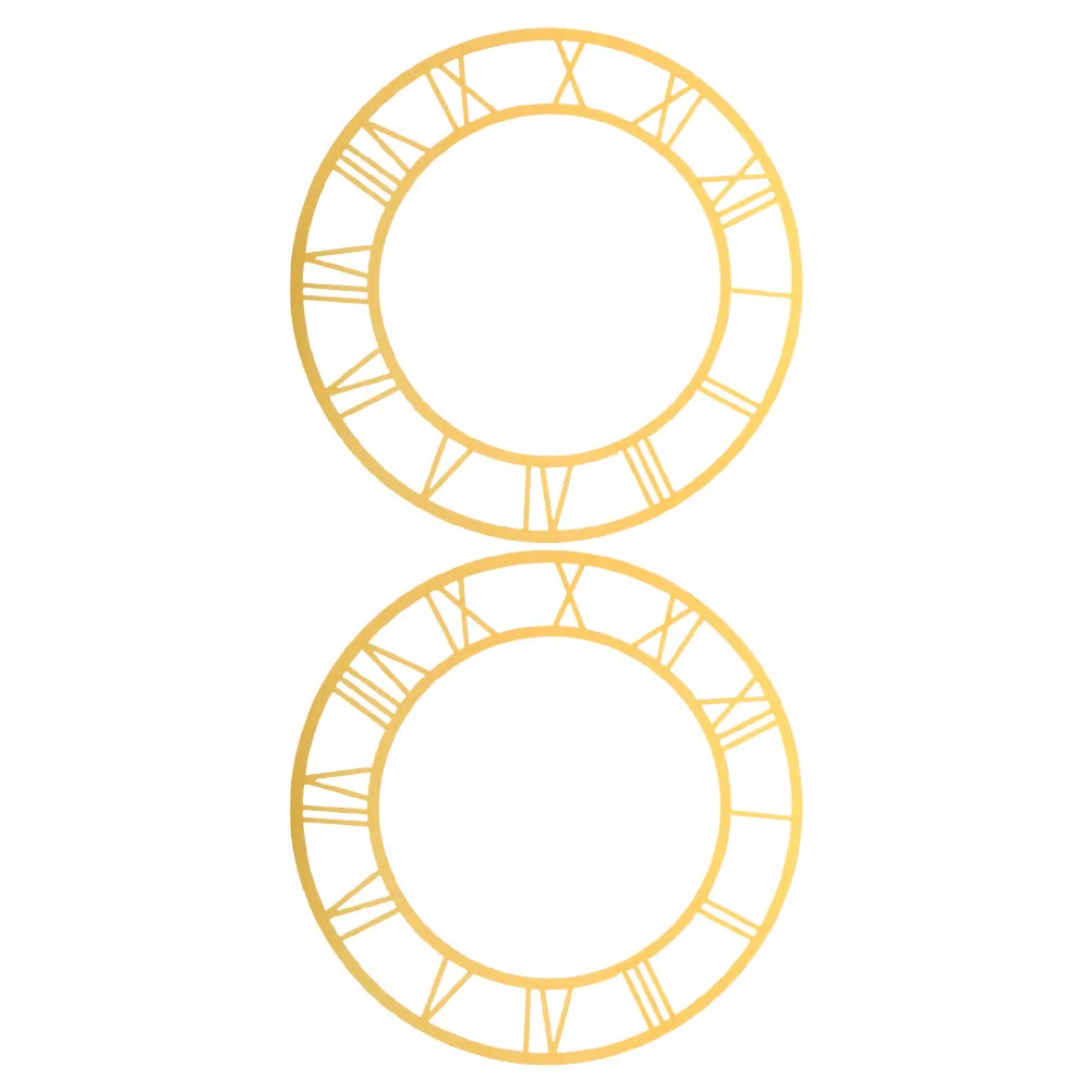 2Pcs Wall Clock Stickers Roman Numerals Round Acrylic Mirror Dial Decal Easy Installation Living Room Hotel Decor DIY Clock Face
2Pcs Wall Clock Stickers Roman Numerals Round Acrylic Mirror Dial Decal Easy Installation Living Room Hotel Decor DIY Clock Face