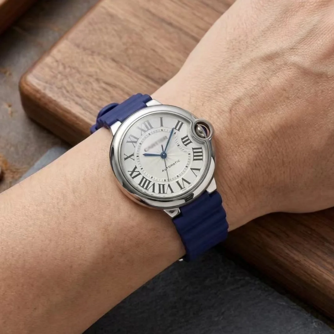 Fit For Cartier Ballon Bleu 16mm 18mm FKM Rubber Watch Strap With Quick Release Bar For 33mm 36mm Dial
Fit For Cartier Ballon Bleu 16mm 18mm FKM Rubber Watch Strap With Quick Release Bar For 33mm 36mm Dial
