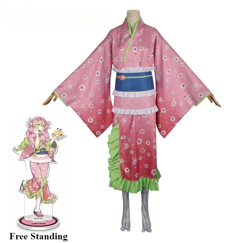 Anime Demon Slayers Cosplay Costume Kanroji Mitsuri Cos Outfits Kimono Dress Wig Clothes Halloween Party Costumes for Women
Anime Demon Slayers Cosplay Costume Kanroji Mitsuri Cos Outfits Kimono Dress Wig Clothes Halloween Party Costumes for Women