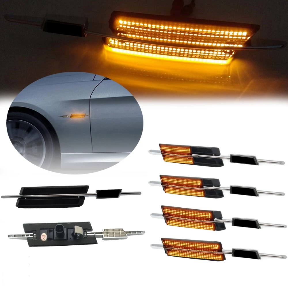2X For BMW E90 E46 E60 E91 E82 E93 E83 X3 X1 LED Dynamic Amber Turn Signal Sequential Indicator Light Canbus Side Marker Lights
2X For BMW E90 E46 E60 E91 E82 E93 E83 X3 X1 LED Dynamic Amber Turn Signal Sequential Indicator Light Canbus Side Marker Lights