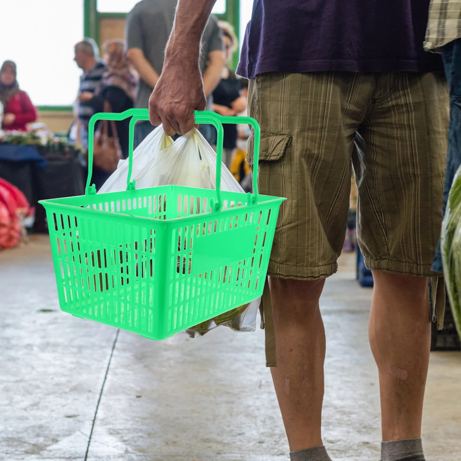 Shopping Basket Large Size Pink Plastic Grocery Sundries Storage Hollow Baskets for Supermarkets Snack Shops Fruit
Shopping Basket Large Size Pink Plastic Grocery Sundries Storage Hollow Baskets for Supermarkets Snack Shops Fruit