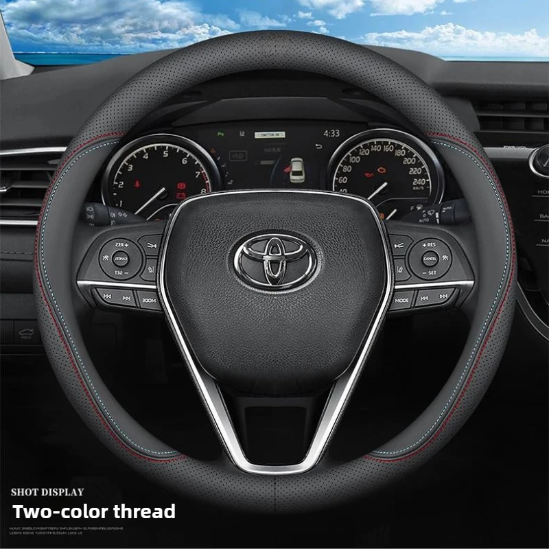 Leather Car Steering Wheel Cover for Toyota Corolla Aygo Yaris Cross Chr Auris Verso Prius Rav4 Camry Raize Crown Accessories
Leather Car Steering Wheel Cover for Toyota Corolla Aygo Yaris Cross Chr Auris Verso Prius Rav4 Camry Raize Crown Accessories