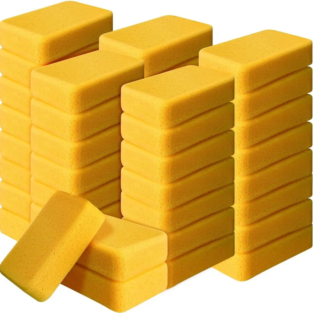 7.5 x 5.5 x 1.9 Inch Large Yellow Sponges for Grouting, Car Wash, Cleaning - 48 Pack
7.5 x 5.5 x 1.9 Inch Large Yellow Sponges for Grouting, Car Wash, Cleaning - 48 Pack