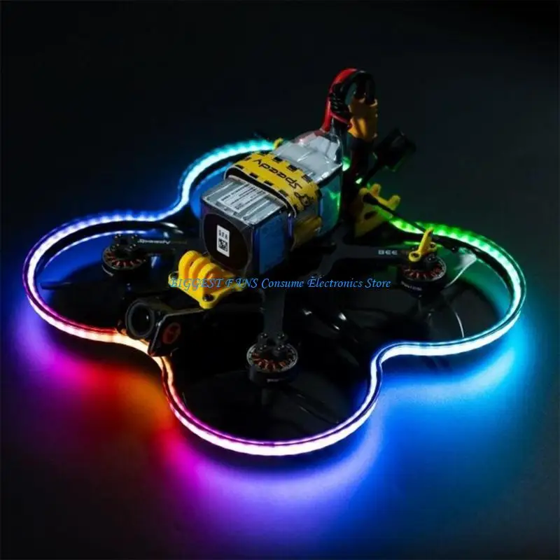 Светодиодные полоски Speedybee с 7 предустановленными режимами и функциями беспроводного соединения воздействуют на
Светодиодные полоски Speedybee с 7 предустановленными режимами и функциями беспроводного соединения воздействуют на