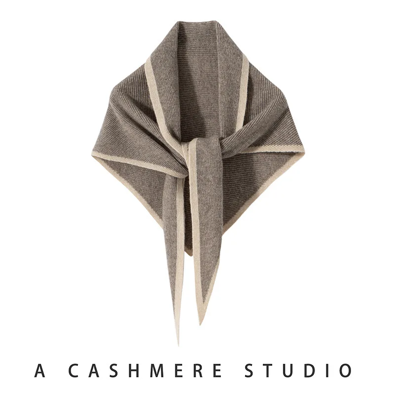 Imitation Cashmere Color Blocked Knitted Triangle Scarf Versatile Comfortable Soft Neck Protecting Thickened Warm Shawl Scarf
Imitation Cashmere Color Blocked Knitted Triangle Scarf Versatile Comfortable Soft Neck Protecting Thickened Warm Shawl Scarf