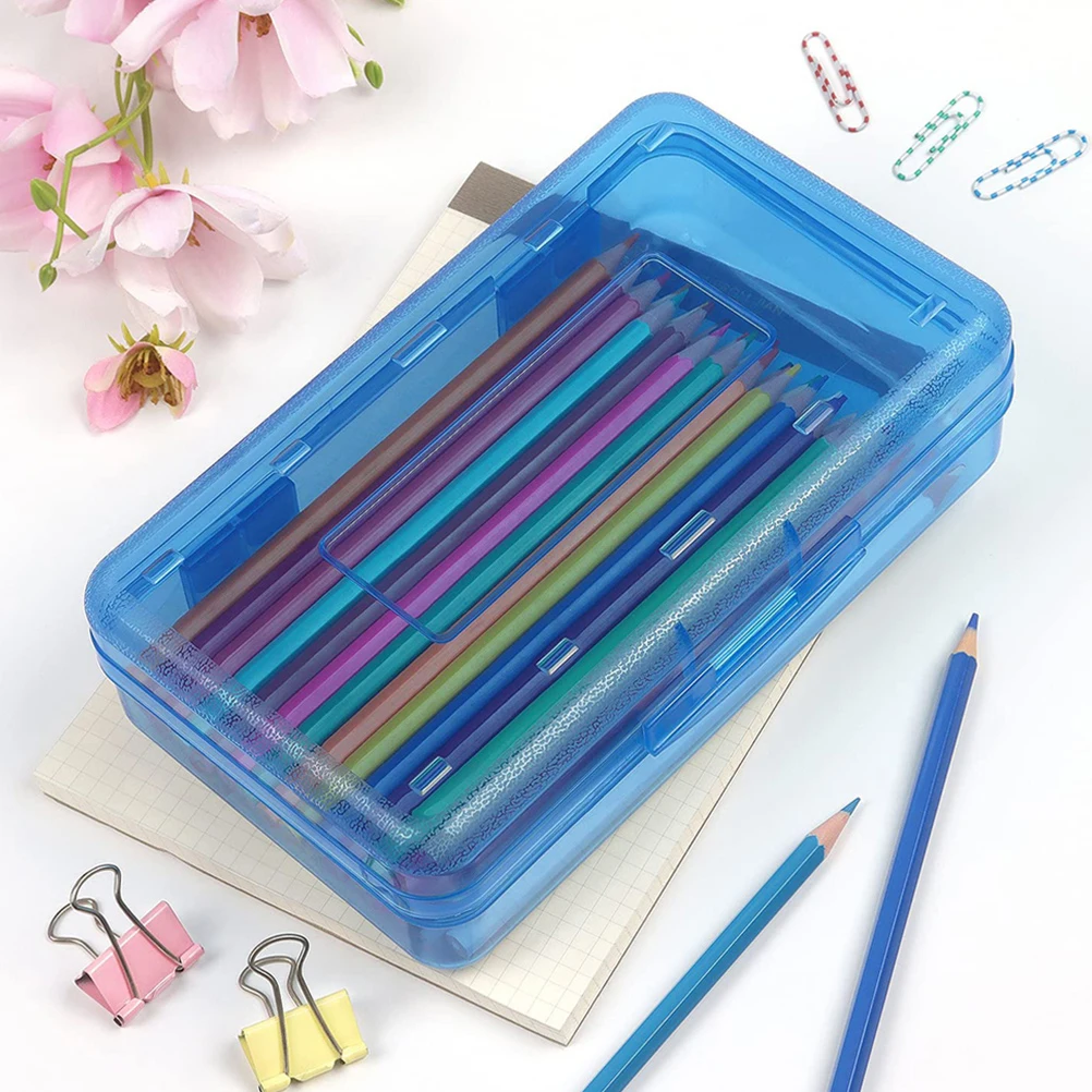 2 Pcs Stationery Box Pencil Plastic Boxes Cute Case Artist Portable Container Child 
2 Pcs Stationery Box Pencil Plastic Boxes Cute Case Artist Portable Container Child