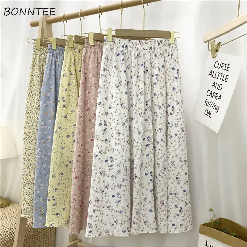 New Skirts Women Chiffon Korean Casual Simple High-waist A-line Mid-calf Empire Streetwear Ins Floral Fashion 3XL 5-Colors Cute
New Skirts Women Chiffon Korean Casual Simple High-waist A-line Mid-calf Empire Streetwear Ins Floral Fashion 3XL 5-Colors Cute