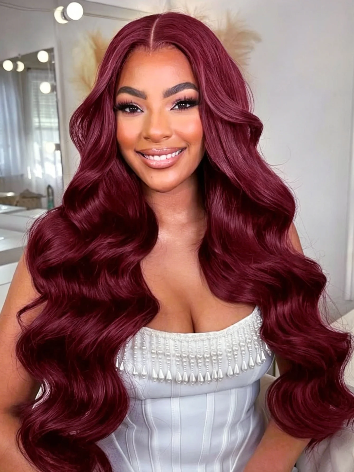 99j Burgundy Lace Front Wigs Human Hair Red Burgundy Wig 200% Density 13x4 Body Wave Lace Front Wigs Pre Plucked Glueless Lace Front Wigs Soft Hair Wig HD Lace Body Wave Human Hair Lace Wig For Daily Use for Women
99j Burgundy Lace Front Wigs Human Hair Red Burgundy Wig 200% Density 13x4 Body Wave Lace Front Wigs Pre Plucked Glueless Lace Front Wigs Soft Hair Wig HD Lace Body Wave Human Hair Lace Wig For Daily Use for Women