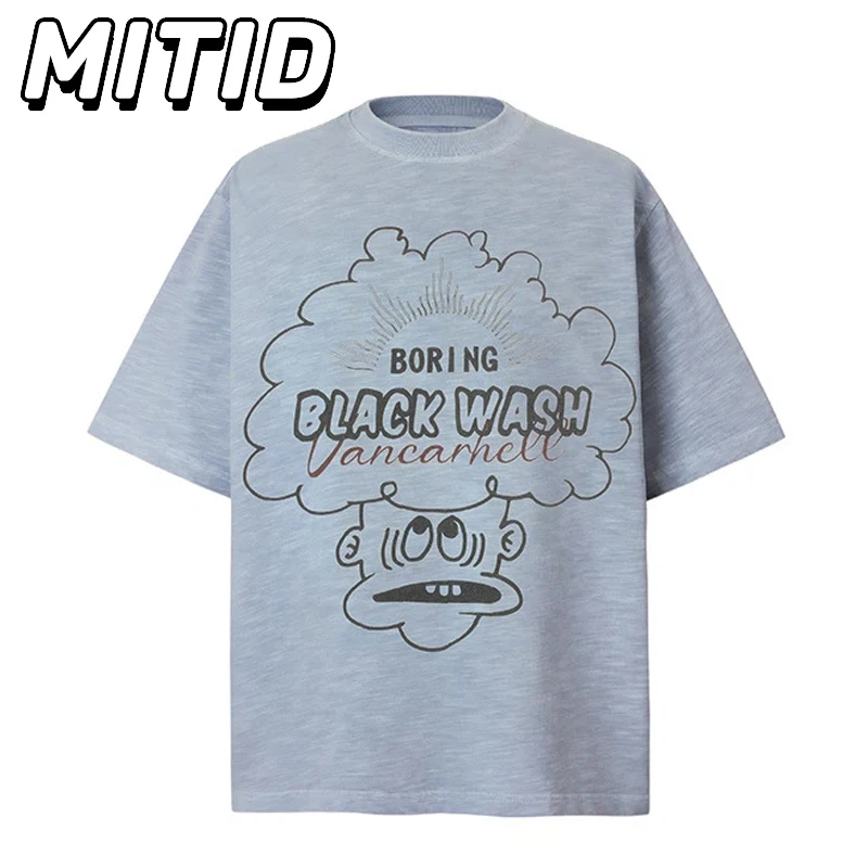 100% Cotton Summer T Shirt Men Hand-painted Cartoon Printed Half Sleeve Mens T-shirts Hip Hop Streetwear Oversized T Shirt Men
100% Cotton Summer T Shirt Men Hand-painted Cartoon Printed Half Sleeve Mens T-shirts Hip Hop Streetwear Oversized T Shirt Men
