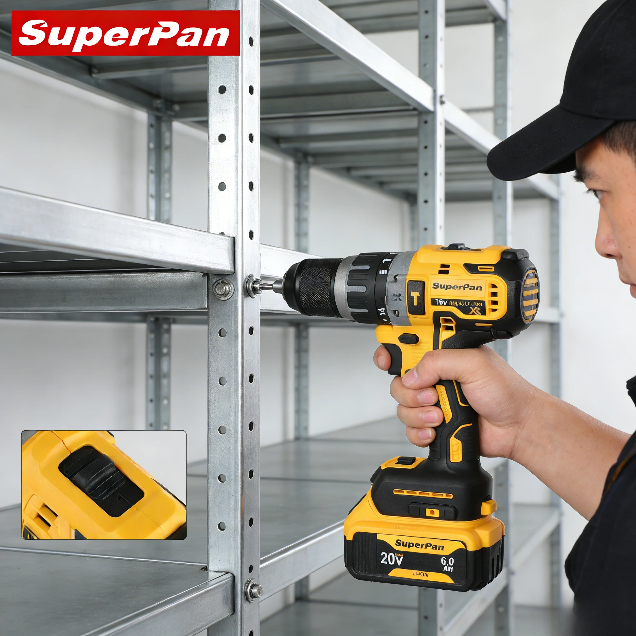 SuperPan Brushless DCD796 20V 70N.m 0-34000bpm 40/13/13mm DIY Desk Installation Compact Lithium Drill For Dewalt 20V Battery Pin
SuperPan Brushless DCD796 20V 70N.m 0-34000bpm 40/13/13mm DIY Desk Installation Compact Lithium Drill For Dewalt 20V Battery Pin